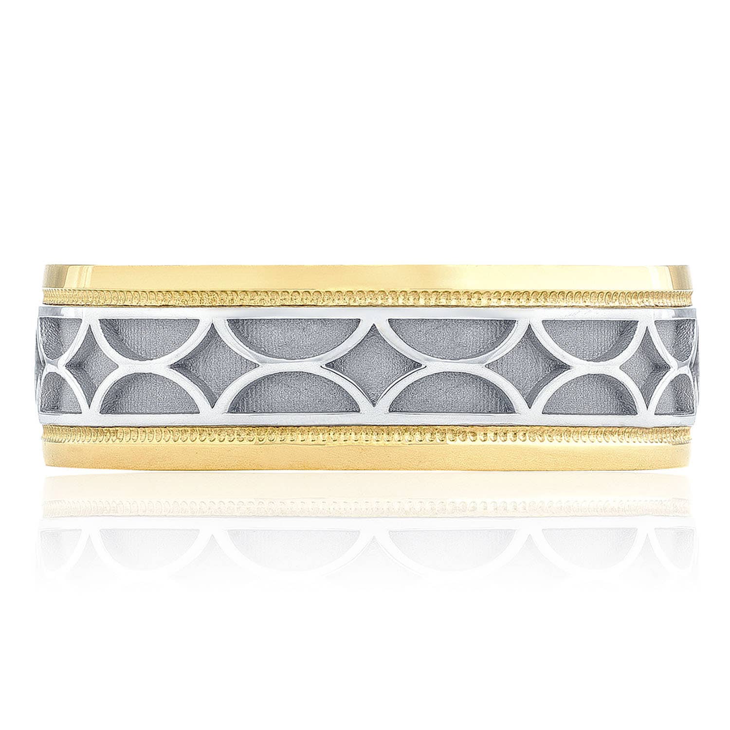 Two-Tone Finish Wedding Band