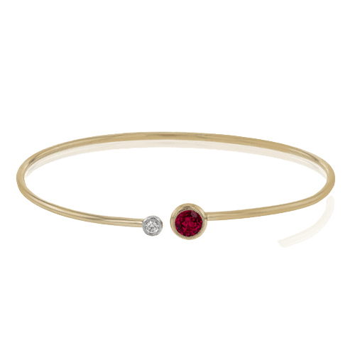 Bangle in 18k Gold with Diamonds