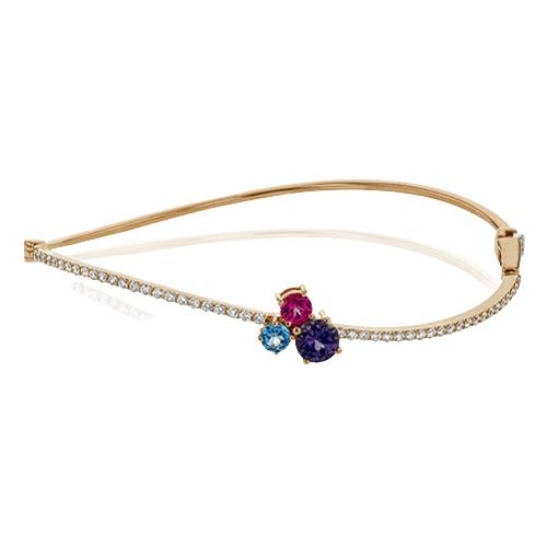 Bangle in 18k Gold with Diamonds