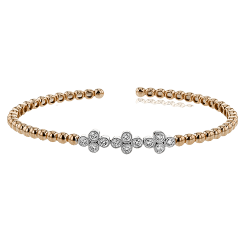 Bangle in 18k Gold with Diamonds