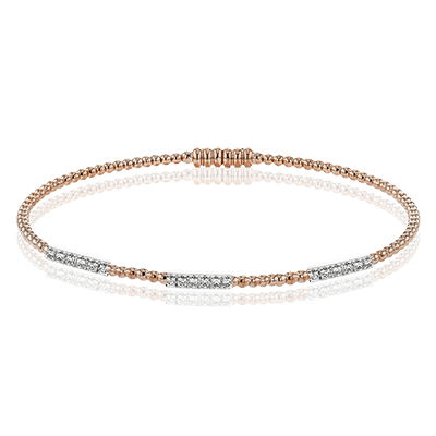 Bangle in 18k Gold with Diamonds
