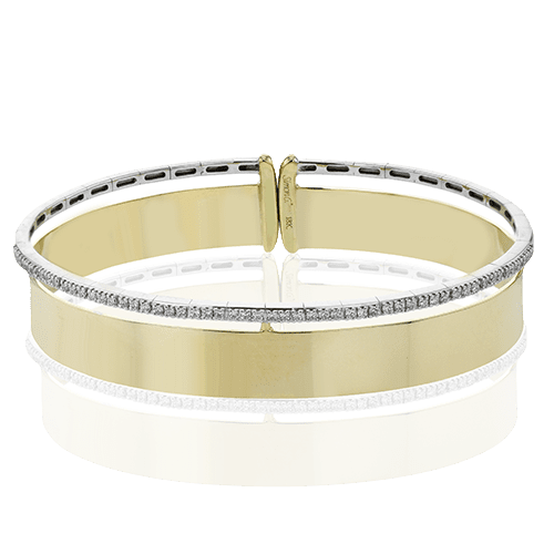 Bangle in 18k Gold with Diamonds