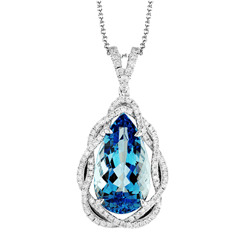 Color Pendant in 18k Gold with Diamonds
