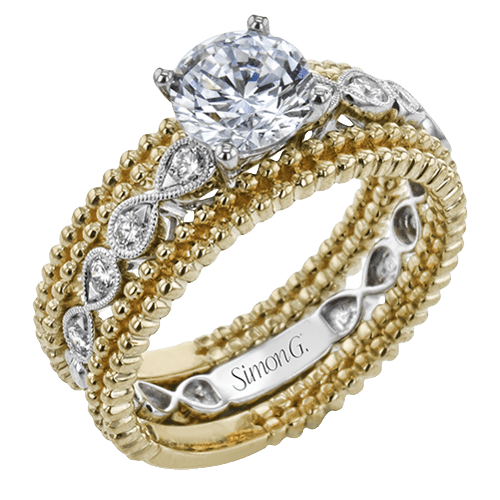 Wedding Set in 18k Gold with Diamonds
