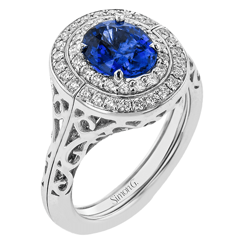 Color Ring in 18k Gold with Diamonds
