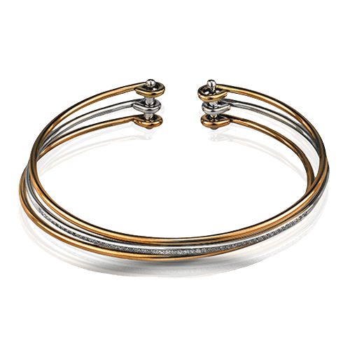 Bangle in 18k Gold with Diamonds