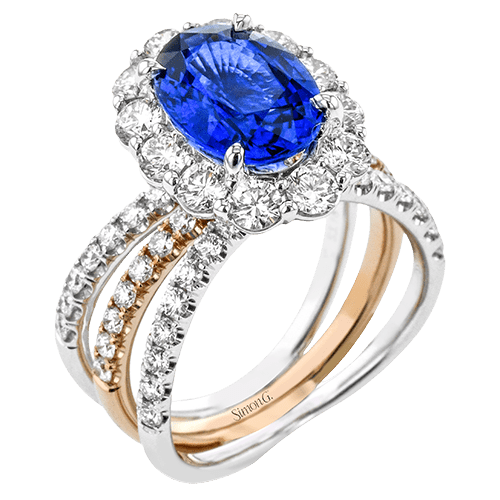 Color Ring in 18k Gold with Diamonds