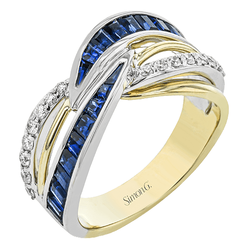 Color Ring in 18k Gold with Diamonds