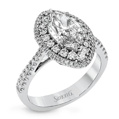 Engagement Ring in 18k Gold with Diamonds