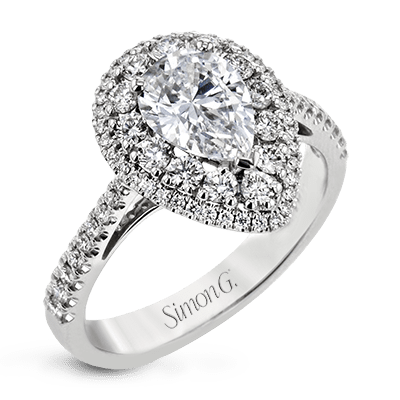 Engagement Ring in 18k Gold with Diamonds