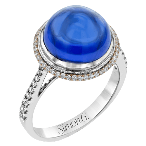Color Ring in 18k Gold with Diamonds