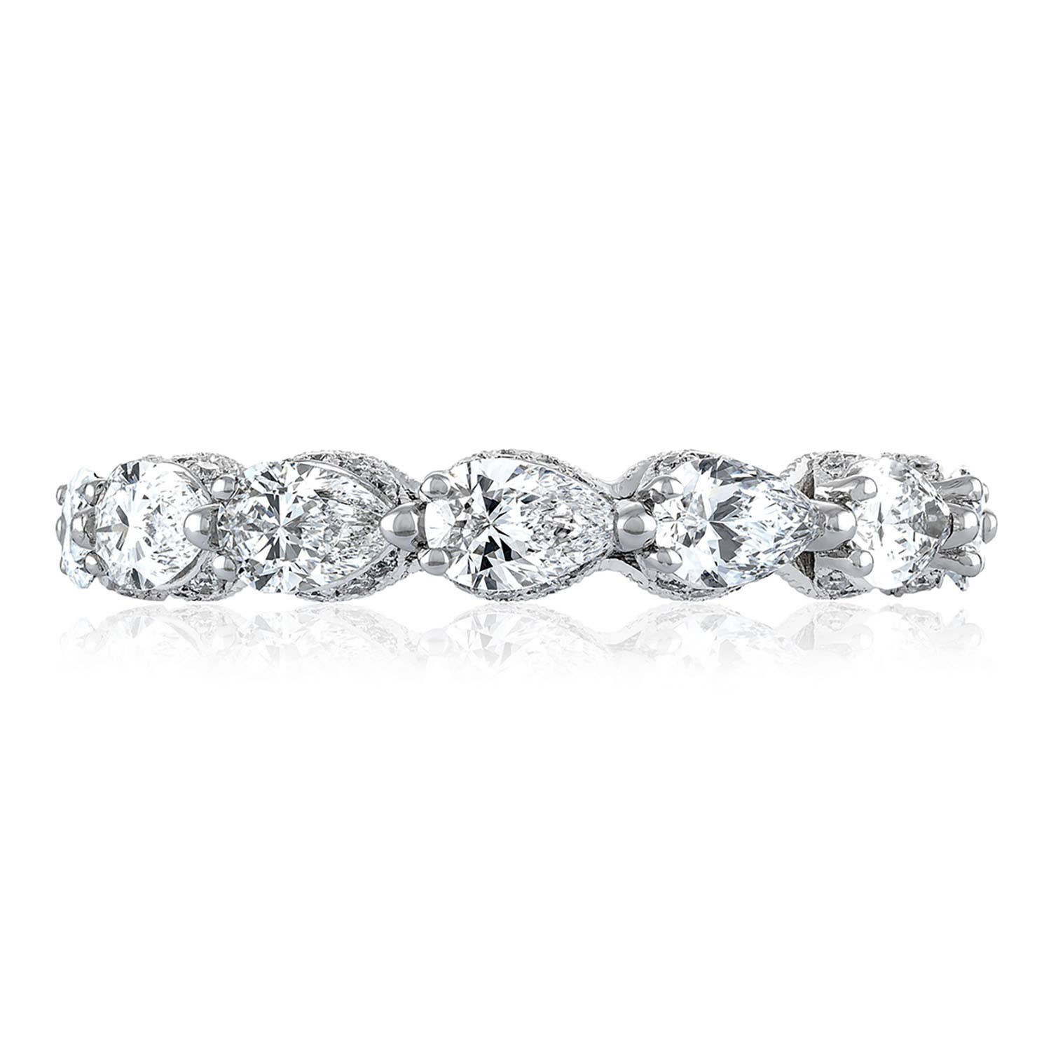 Pear Cut Diamond Eternity Band