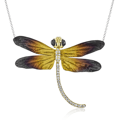 Pendant in 18k Gold with Diamonds