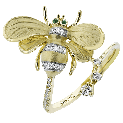 Right Hand Ring in 18k Gold with Diamonds