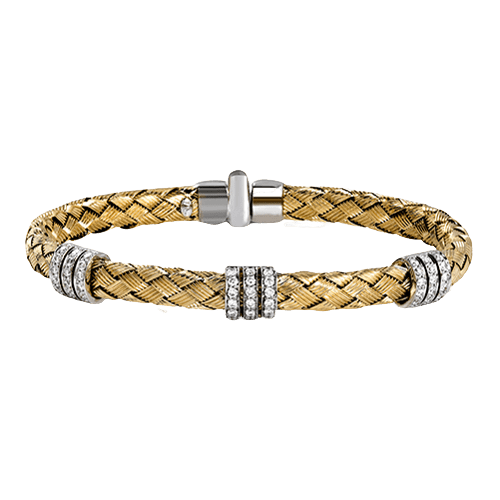 Bangle in 18k Gold with Diamonds