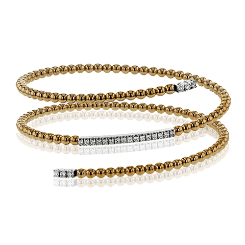 Bangle in 18k Gold with Diamonds