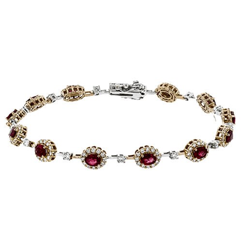 Color Bracelet in 18k Gold with Diamonds