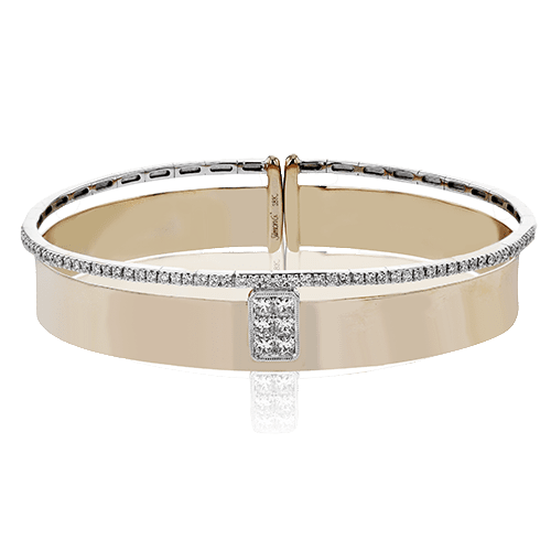 Bangle in 18k Gold with Diamonds