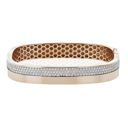 Bangle in 18k Gold with Diamonds