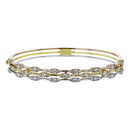 Bangle in 18k Gold with Diamonds