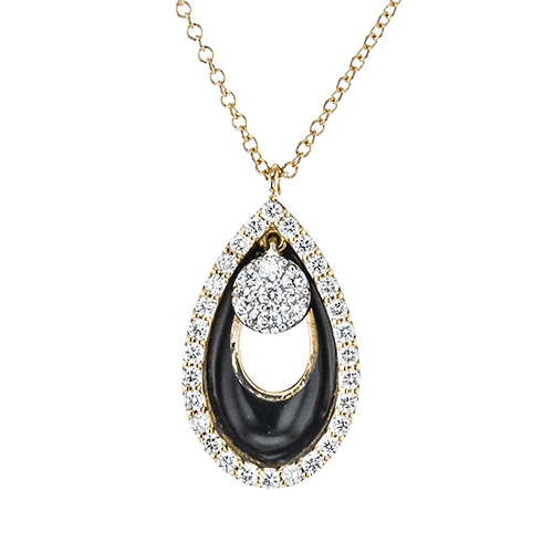 Pendant in 18k Gold with Diamonds