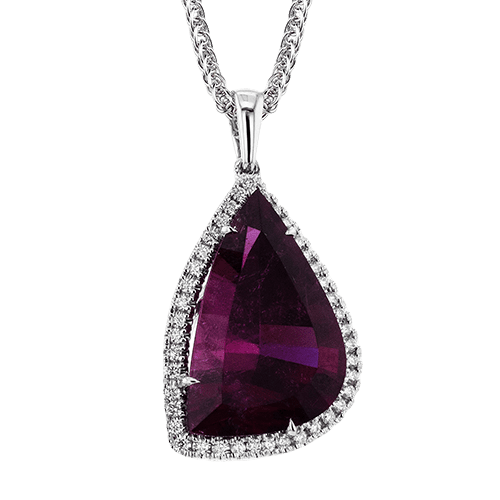 Color Pendant in 18k Gold with Diamonds