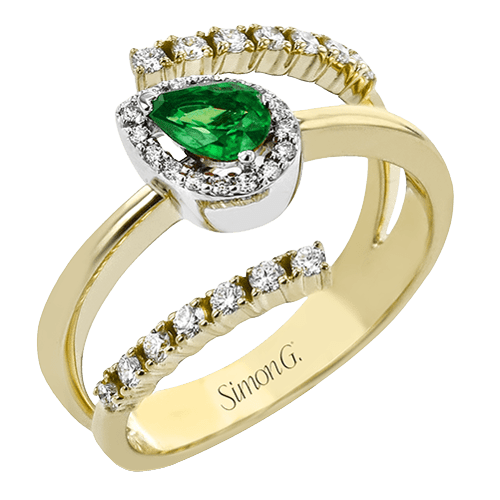 Color Ring in 18k Gold with Diamonds