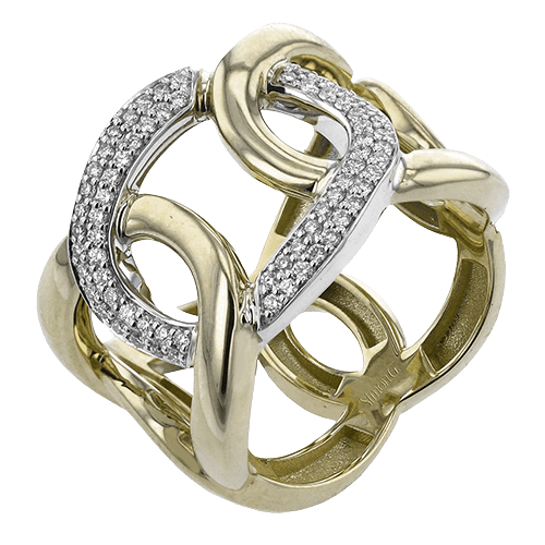 Right Hand Ring in 18k Gold with Diamonds