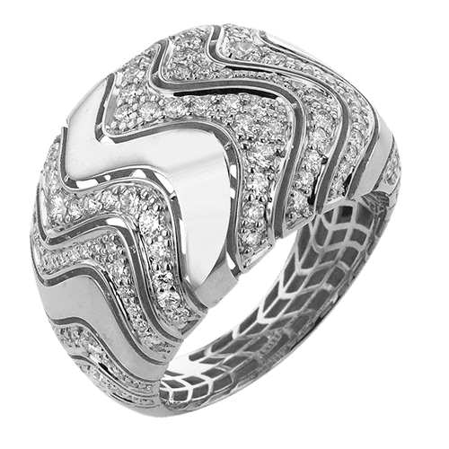 Right Hand Ring in 18k Gold with Diamonds