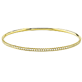 Bangle in 18k Gold with Diamonds