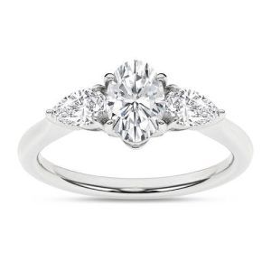 1 1/2 CTW Lab Grown Diamond Ring in 14KT White Gold