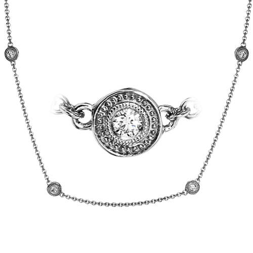 Necklace in 18k Gold with Diamonds
