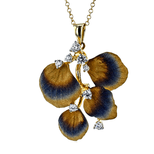 Pendant in 18k Gold with Diamonds