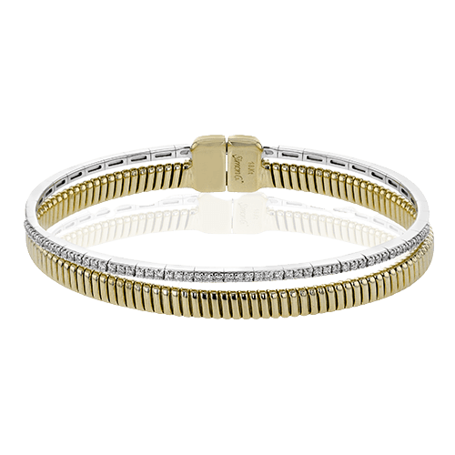 Bangle in 18k Gold with Diamonds