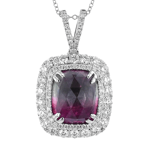 Color Pendant in 18k Gold with Diamonds