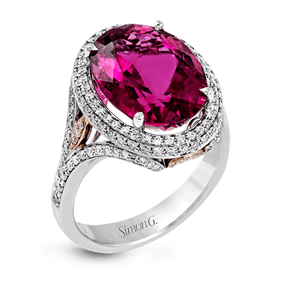 Color Ring in 18k Gold with Diamonds