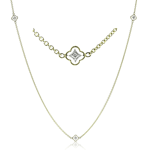 Necklace in 18k Gold with Diamonds
