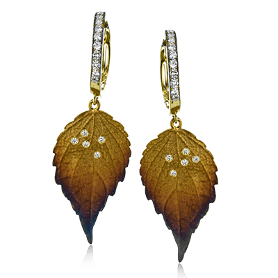Earring in 18k Gold with Diamonds