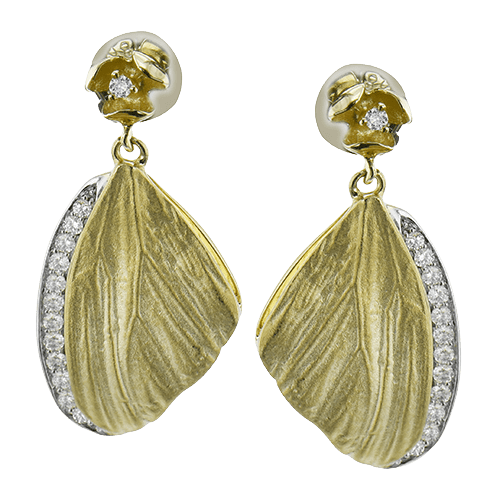Earring in 18k Gold with Diamonds