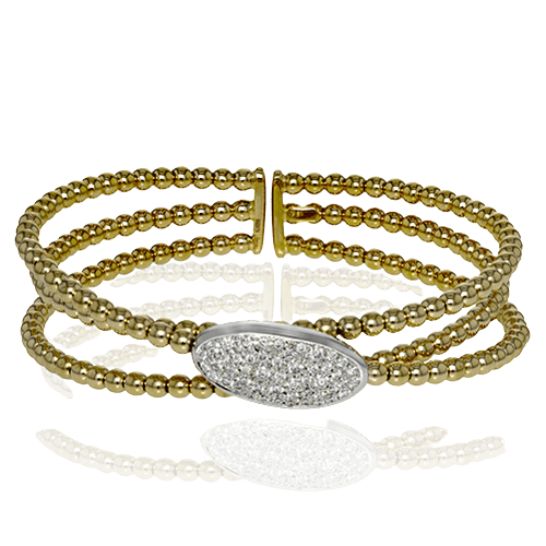 Bangle in 18k Gold with Diamonds
