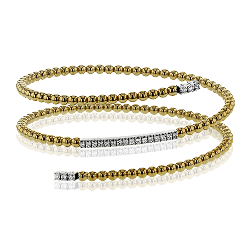 Bangle in 18k Gold with Diamonds