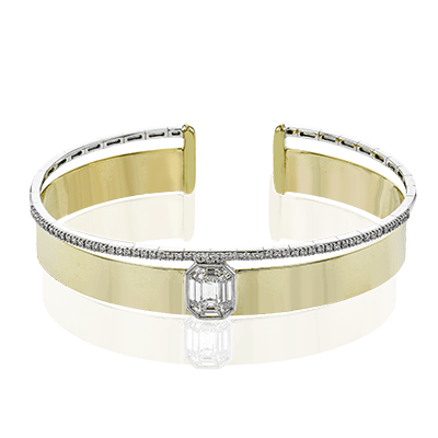 Bangle in 18k Gold with Diamonds