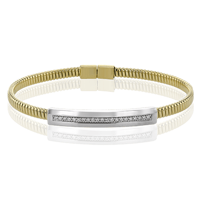 Bangle in 18k Gold with Diamonds