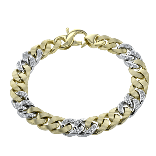 Gent Bracelet in 14k Gold with Diamonds
