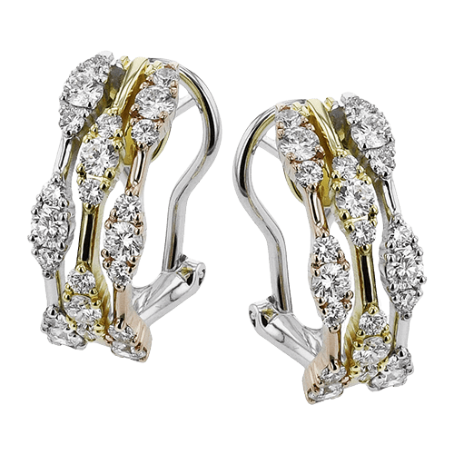 Earring in 18k Gold with Diamonds