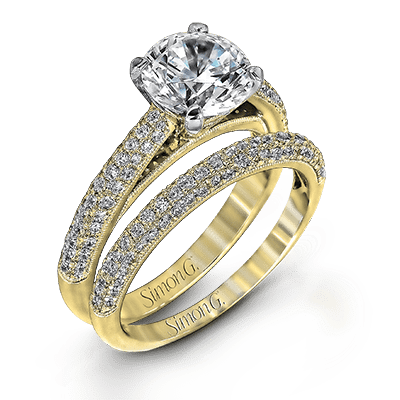 Wedding Set in 18k Gold with Diamonds