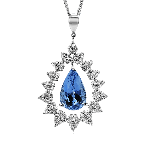 Color Pendant in 18k Gold with Diamonds