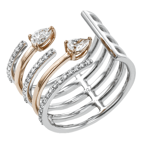 Right Hand Ring in 18k Gold with Diamonds