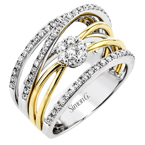 Right Hand Ring in 18k Gold with Diamonds