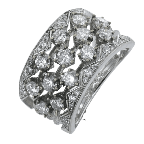 Right Hand Ring in 18k Gold with Diamonds